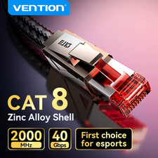 CAT8 Ethernet Cable Pro-Grade eSports Network Lan Patch Cord Zinc Alloy-High Spe picture