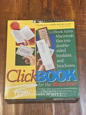 Vintage 1997 Clickbook 1.2 for the Macintosh Brochure & Booklet Software - New picture