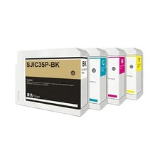 4-Pack 80ml SJIC35P Pre-filled Ink Cartridges with Chip for Epson CW-C6000/C6500 picture