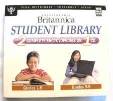 Encyclopedia Britannica Student Library 2 Complete Encyclopedias on 1 CD NEW picture