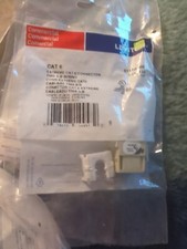 Leviton Extreme 6+ QuickPort Connector CAT 6 Ivory 61110-RI6 picture