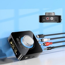 Bluetooth Wireless Audio Adapter Display/USB/AUX/RCA 4in1 for Home Car Stereo US picture