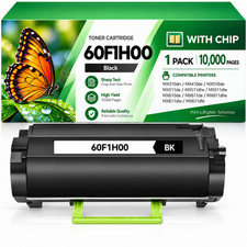 60F1H00 Black Toner Cartridge with chip 1 Pack Compatible For MX310dn MX410de picture