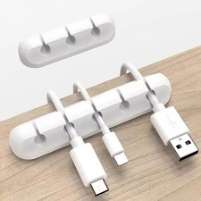 Silicone USB Cable Organizer USB Charging Cable Winder Desktop Tidy Management picture