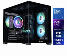 ABS Flux II Aqua Gaming PC - Windows 11 - Intel Core 5 120-Arc A750 8GB-16GB-1TB picture
