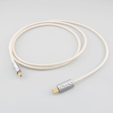 Silver Plated DAC Audio Line HIFI USB Cable Type A-B With Gold Plated USB Plug picture