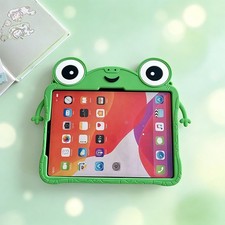 For iPad Air 1 2 3 iPad Pro 1 2 3 4 5 6 Generation Tablet Case 3D Cartoon Frog picture