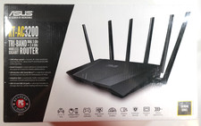 ASUS RT-AC3200 Tri-Band Wireless Gigabit Router  4-Port 1300 Mbps - New Sealed picture