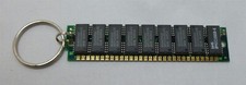 Vintage Computer Memory Keychain Gold 30-Pin 9-Chip SIMM RAM Goldstar picture