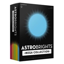 Colored Paper 625 Sheets 24 lb Classic 5 Color Assortment 8.5 x Astrobrights picture