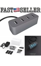 KabelDirekt Aluminum 4-Port USB 2.4A Charger Smartphones & Tablets - Grey B2 picture