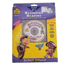 Beginning Reading Grades K-1 School Zone CD-ROM & Two Storybooks Ages 4-6 NEW picture