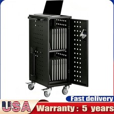 16/20/32 Devices Charging Cart Mobile Locking Storage for Laptop & Tablet picture