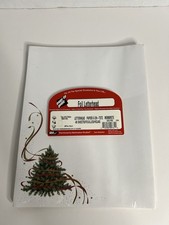 Christmas Tree Foil Ribbon Letterhead Easy to Print 40 Sheets Computer Paper New picture
