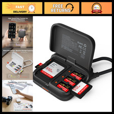 2-in-1 UHS-II SD & Micro SD Card Reader Case, Portable Mini Storage Solution picture