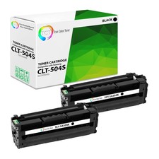 TCT 2PK CLT504S Black Toner Cartridge Set For Samsung CLP415 CLX4195 printer picture