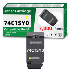 74C1SY0 Yellow Toner Cartridge Compatible for Lexmark CS720 CS725 CX725 Printer picture