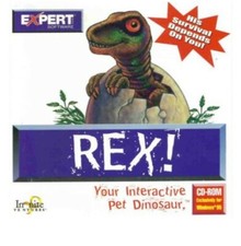 Rex Interactive Pet Dinosaur Game PC CD-Rom Windows 95 Tyrannosaur 1997 Expert picture