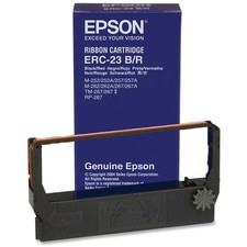 Epson Color Ribbon Cartridge ERC-23BR RIBBON BLACK/RED M-250/260/280 TM-270 Y picture