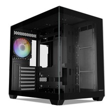Vetroo AL900 ATX Mid Tow Computer PC Case Tempered Glass w/ARGB & PWM FDB Fan x1 picture