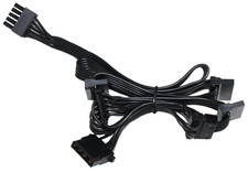 5-Pin Modular PSU Power Cable to 4x 15-Pin SATA + 2x 4-Pin IDE Molex Cable picture
