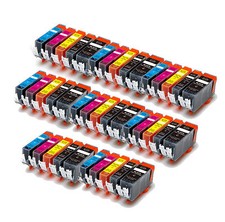 40 PK New Ink Set + Chip for PGI-5BK CLI-8 Canon MX850 iP4200 iP4500  iP5200 picture