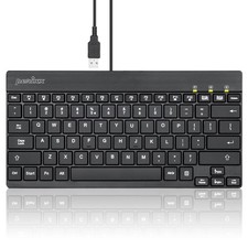 Perixx PERIBOARD-326 Wired Backlit USB Compact Mini Keyboard Black US English picture