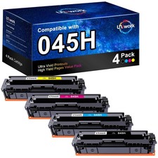 Uniwork Compatible Toner Cartridge Replacement for Canon 045 045H Cartridge 0... picture