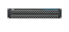 Open Box Black Box 48-Ports CAT5e Panel 2U Shielded Through Patch JPM806A-R2 picture