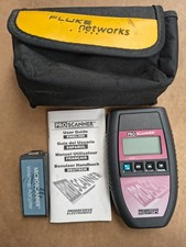 Fluke networks  Microtest Microscanner Pro Cable Tester + WIREMAP adapter + case picture