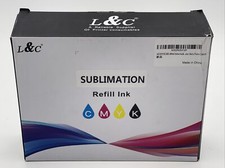 L&C Yellow Sublimation Ink Autofill Refill for EcoTank Printers ET-4800 - 4 Pack picture