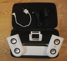 Logitech mm22 Retro Portable Speaker System Plus AC Wired With Case picture