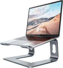 All-Aluminum Laptop Stand for Desk, Ergonomic Detachable Ventilated Cooling Comp picture