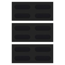 4.5mm Laptop Rubber Feet, 12 Pcs Oval Anti-Slip Pad for Equipment, Black picture
