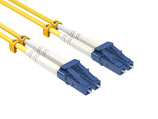 7m OS2 LC to LC UPC Duplex Corning Fiber Optic Cable SingleMode 9/125 OFNR Ra... picture