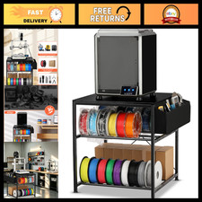 3D Printer Stand with Filament Storage, 3-Tier Organizer, 23.7