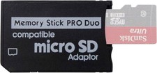 PSP Memory Stick Adapter, Funturbo Micro SD to PRO 1 Pack, Black picture