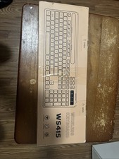 Wireless Keyboard with 7 Colors & 4 Modes RGB Backlit, Ergonomic Black  picture