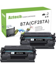 Aztech 87A Toner Cartridge Replacement for 87A CF287A 87X CF287X Black 2 pack picture