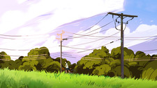 Landscape nature grass anime screenshot clouds power Custom Gaming Mat Desk picture