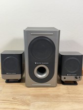 Altec Lansing Model 221 2.1 PC Laptop Desktop Speakers W/ Subwoofer TESTED picture