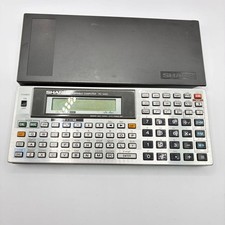 SHARP PC-1450 Pocket Computer 4KB RAM CR2032 Battery x2 Untested picture