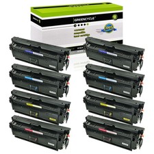 8 Set CF360X CMYK Color Toner for HP 508X Enterprise MFP M577Z M577f M577c picture