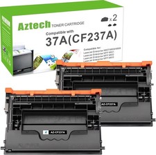 Aztech Compatible Black Toner Cartridge Replacement for HP 37A CF237A M607 M608 picture