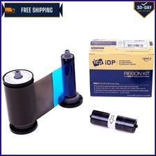 YMCKOK Color Ribbon & Cleaning Roller for IDP Card Printers - 200 Cards picture