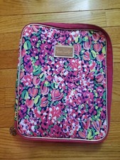 Lilly Pulitzer Laptop iPad Business School Tech Case Sleeve 10 x 12/ EUC  picture