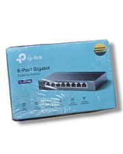 TP-Link TL-SG108 8-Port Gigabit Ethernet Desktop Switch Ver 4.0 NEW SEALED picture