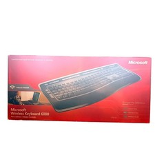 Microsoft Wireless Keyboard 6000 Aero Edition Ergonomic Media Controls NEW picture