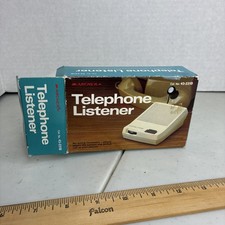 Vintage 1986 Tandy Archer Telephone Listener #43-231B Retro Prop Untested picture