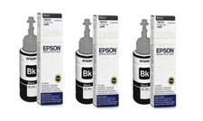 *3PCS*ORIGINAL EPSON T673 T6731 BLACK PRINTER INK 70ML For L805 L1800 picture